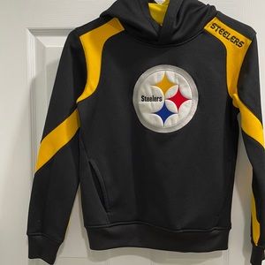 Steelers  youth 10/12 sweatshirt with hood - like new!